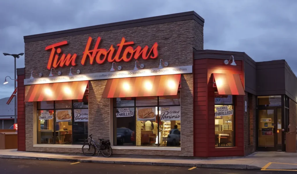 Tim Hortons UK Menu